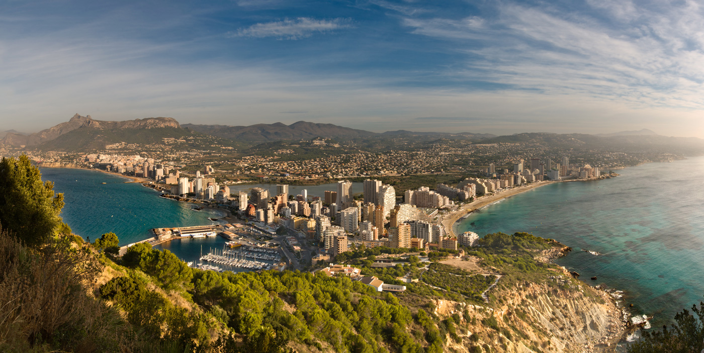 Panorámica de Calpe desde el Peñón de Ifach