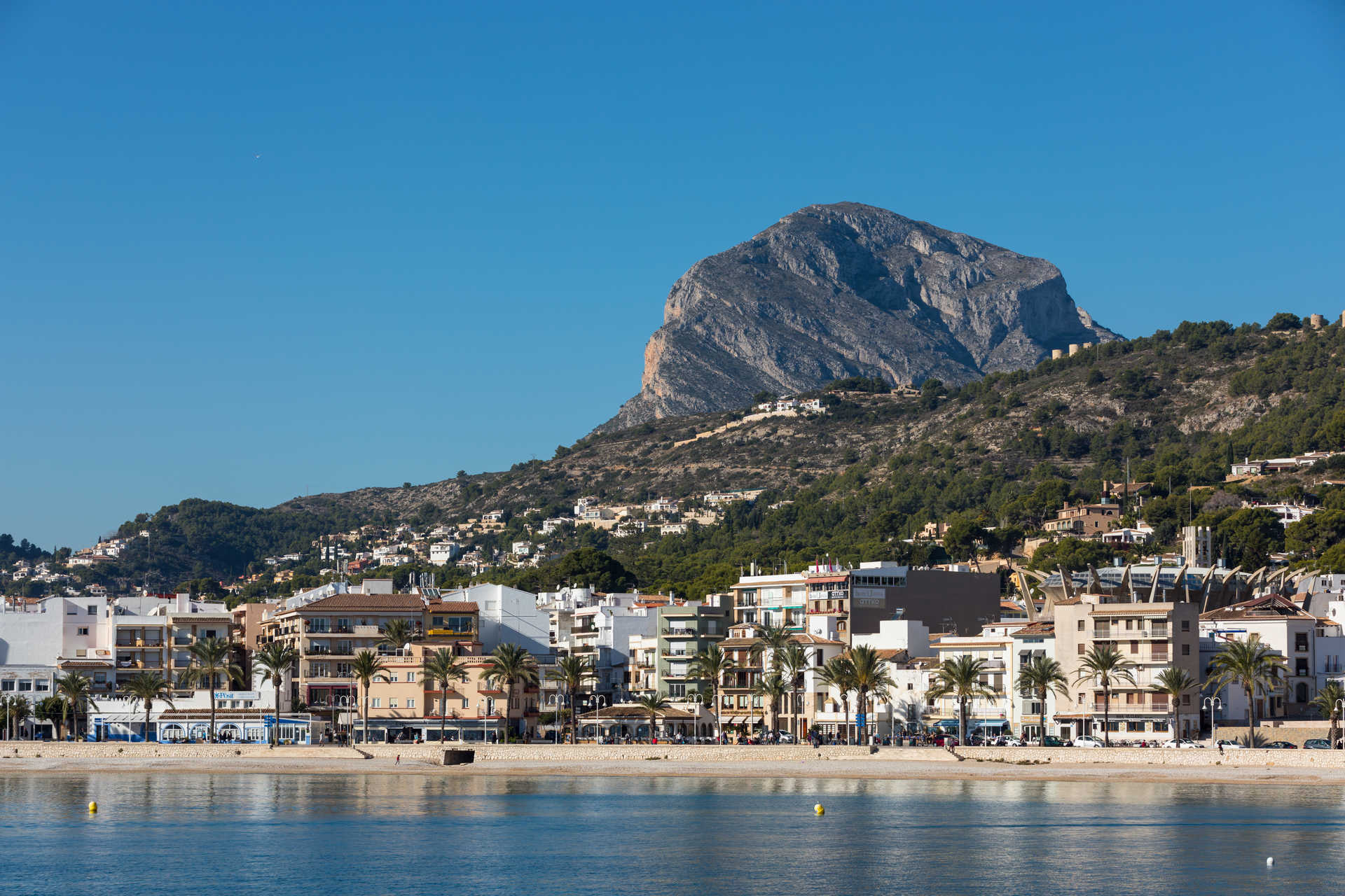 Zona de playa en Jávea, Costa Blanca